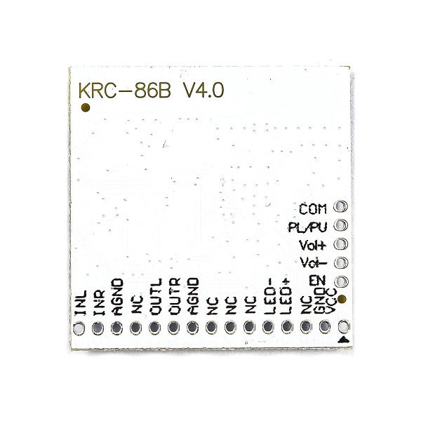 پشت ماژول بلوتوث صوتی KRC-86B V4.0